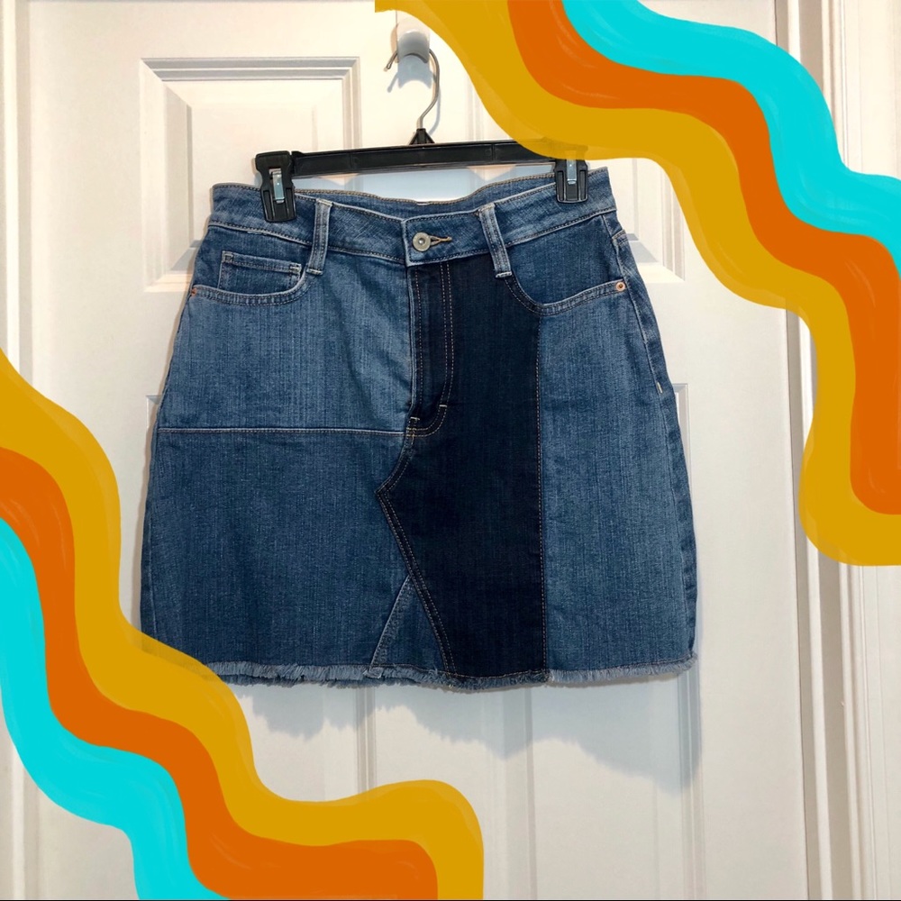 Arizona Jean skirt with patch work